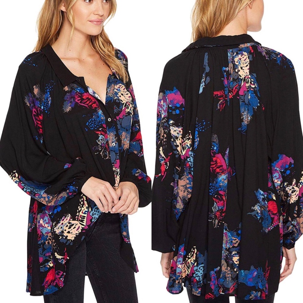 NEW FREE PEOPLE MEADOW LARK BLOUSE. SIZE S
